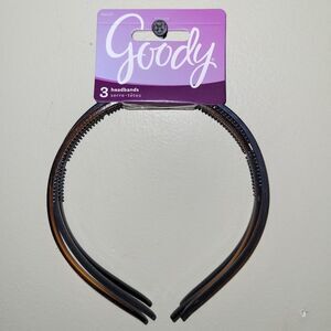 Goody 3 classic skinny headbands NWT